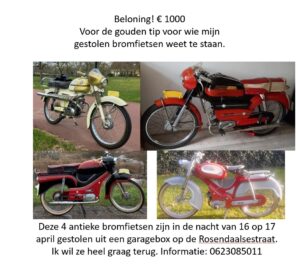 gestolen bromfietsen arnhem