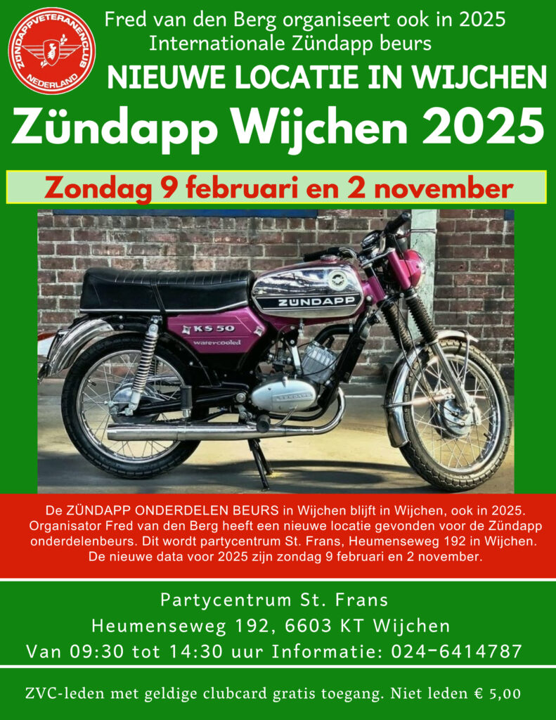 Zundapp beurs nwe locatie Wijchen 2025