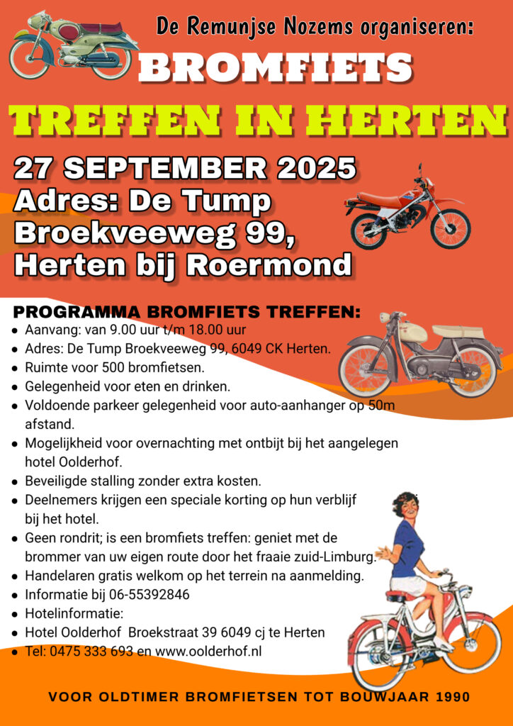 Bromfiets Treffen Herten Roermond 2025